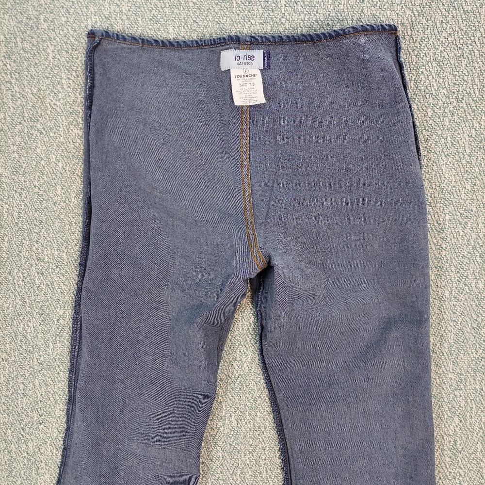 Vintage Jordache Flared Jeans With Decorative Stiching. - Picture 9 of 10